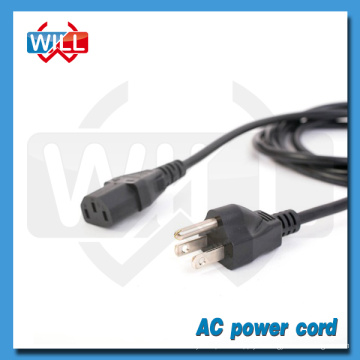 UL CUL 3 pin canada câbles d&#39;alimentation TV standard